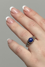 Load image into Gallery viewer, Lapis Lazuli Sterling silver ring size 7   (AC295)
