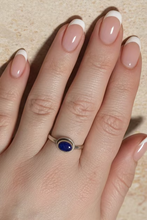 Load image into Gallery viewer, Lapis Lazuli sterling silver ring size 7   (AC202)
