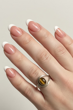 Load image into Gallery viewer, Tigers Eye Sterling silver ring size 9  (ER29c)
