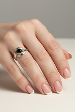 Load image into Gallery viewer, Black Onyx Sterling Silver ring size 5  (DC255)
