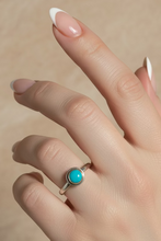Load image into Gallery viewer, Turquoise sterling silver ring size 5   (AC1)
