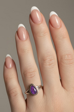 Load image into Gallery viewer, Purple Copper Turquoise sterling silver ring size 5   (AD09d)

