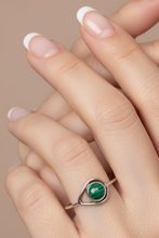 Load image into Gallery viewer, Malachite sterling silver ring  13, 14   (AR101)
