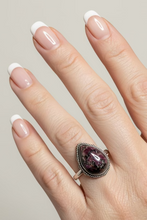 Load image into Gallery viewer, Eudialyte sterling silver ring size 14   (AD24e)
