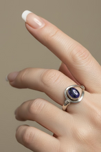 Load image into Gallery viewer, Charoite Sterling silver ring size 14    (ER28h )
