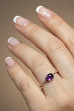 Load image into Gallery viewer, Amethyst Sterling Silver ring size 4, 4 1/2, 10, 12, 13   (ER42a)
