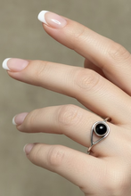 Load image into Gallery viewer, Black Onyx Sterling Silver ring   Sizes 11   Width measures approx. 9mm   (R258)
