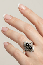 Load image into Gallery viewer, Black Onyx sterling silver ring sizes  14   (ER08)

