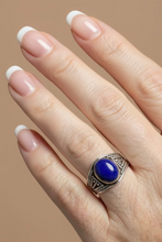 Load image into Gallery viewer, Lapis Lazuli Sterling silver ring sizes   8 1/2   (DC361)
