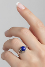 Load image into Gallery viewer, Lapis Lazuli Sterling silver ring sizes  7    (DC129)
