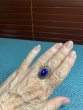 Load image into Gallery viewer, Lapis Lazuli sterling silver ring size 6, 8  (AD28)
