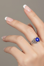 Load image into Gallery viewer, Lapis Lazuli Sterling silver ring sizes  9    (DC218)
