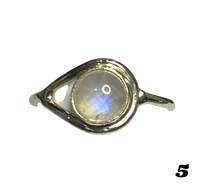 Load image into Gallery viewer, Labradorite Sterling Silver ring size 3, 4, 5, 6, 7, 8, 9, 10, 11, 12, 13    BR034
