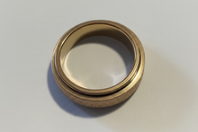 Load image into Gallery viewer, Fidget ring - Rose Gold glitter spinner. Sizes 6, 7, 8, 9, 10, 11, 12. FR281
