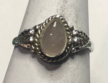 Load image into Gallery viewer, Rose Quartz Sterling silver ring sizes 3, 4, 5, 6, 7, 8, 9, 10, 11, 12, 13, 14 (BR029)
