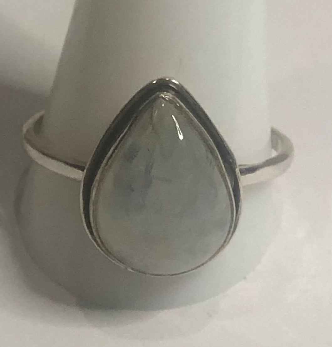 Moonstone Sterling silver ring sizes  13, 14 (BR018)