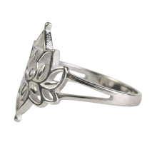 Load image into Gallery viewer, Lotus sterling silver ring sizes 7, 12   (SS102)
