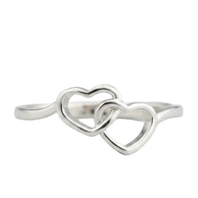 Load image into Gallery viewer, Hearts Sterling Silver ring 3, 5, 6.   (SS101)
