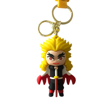 Load image into Gallery viewer, Demon Slayer - Kyojuro Rengoku keyring.  Buy any 2 keyrings for $20
