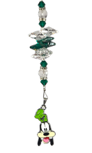 Load image into Gallery viewer, Goofy - Disney crystal suncatcher, decorated with malachite gemstone
