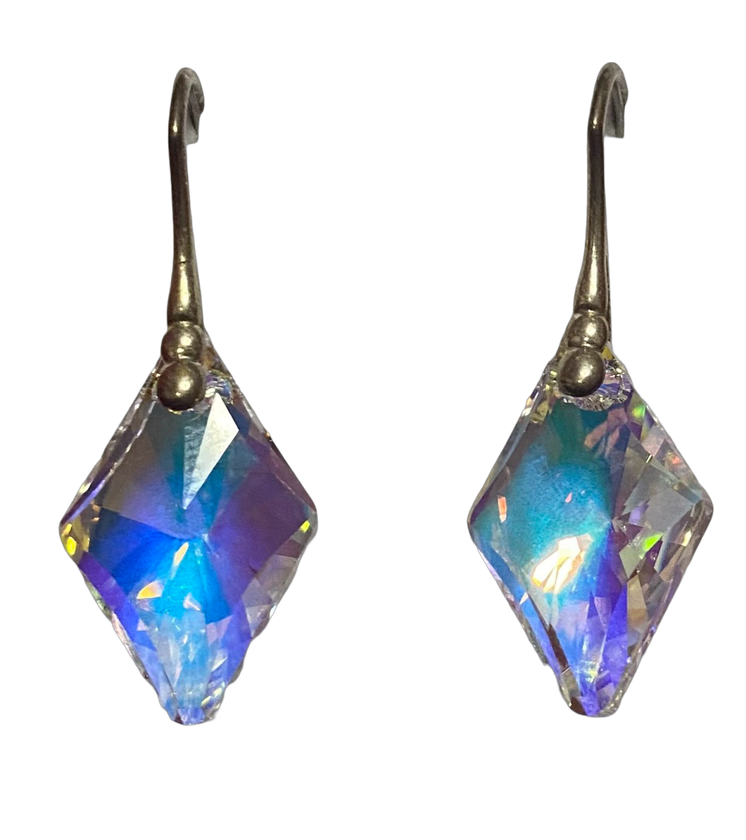 Swarovski crystal Dimond Shimmer sterling silver earrings (SWE-9)