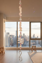 Load image into Gallery viewer, Infinity Love Crystal Suncatcher decorated with Amethyst gemstones CH10
