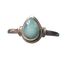 Load image into Gallery viewer, Larimar Sterling silver ring sizes 3, 13, 14 (BR011)
