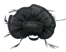 Load image into Gallery viewer, Stunning Black Fascinator    (FS116)
