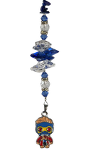 Load image into Gallery viewer, Star Lord - Guardians of the Galaxy  crystal suncatcher, decorated with lapis lazuli gemstone
