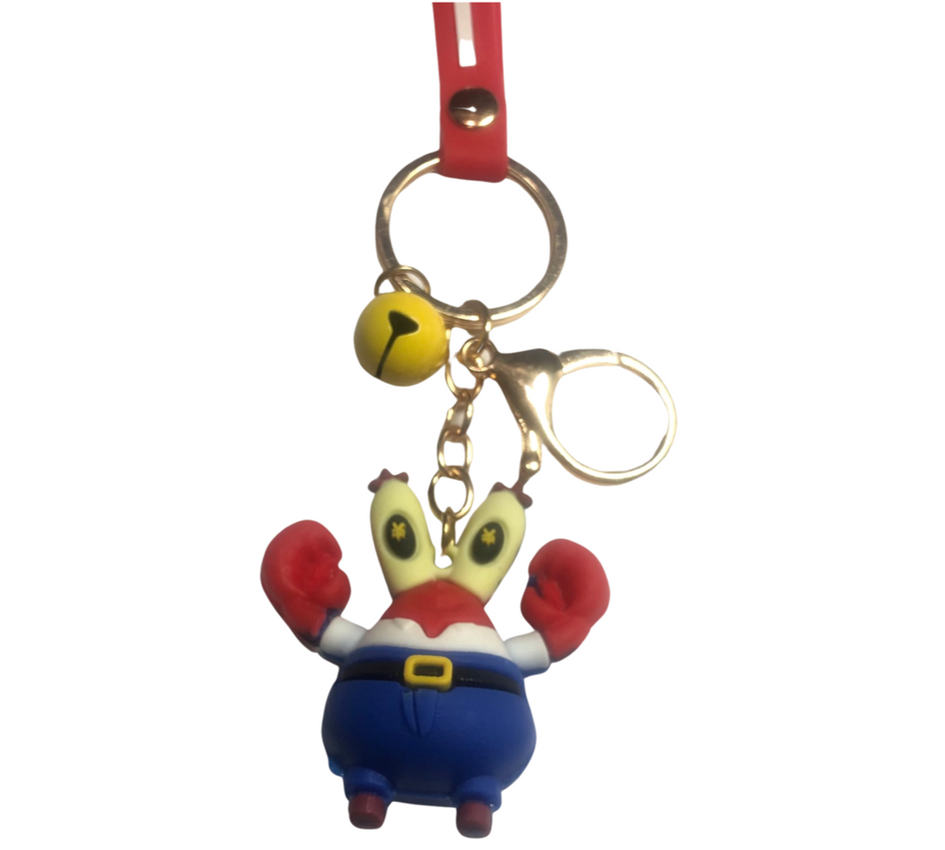 Sponge Bob - Mr Crabs character Keyring.  Buy any 2 keyrings for $20