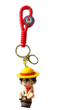 Load image into Gallery viewer, Monkey D. Luffy on barrel- One Piece keyring.   Buy any 2 keyrings for $20    (CK139)
