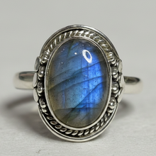 Load image into Gallery viewer, Labradorite Sterling Silver ring size  12    BR057
