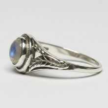 Load image into Gallery viewer, Labradorite Sterling Silver ring size 5, 7, 9, 11, 12, 13 BR061
