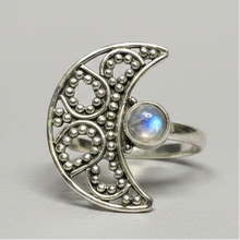 Load image into Gallery viewer, Labradorite Sterling Silver ring size   6, 8, 9, 10, 11, 12, 13  BR067
