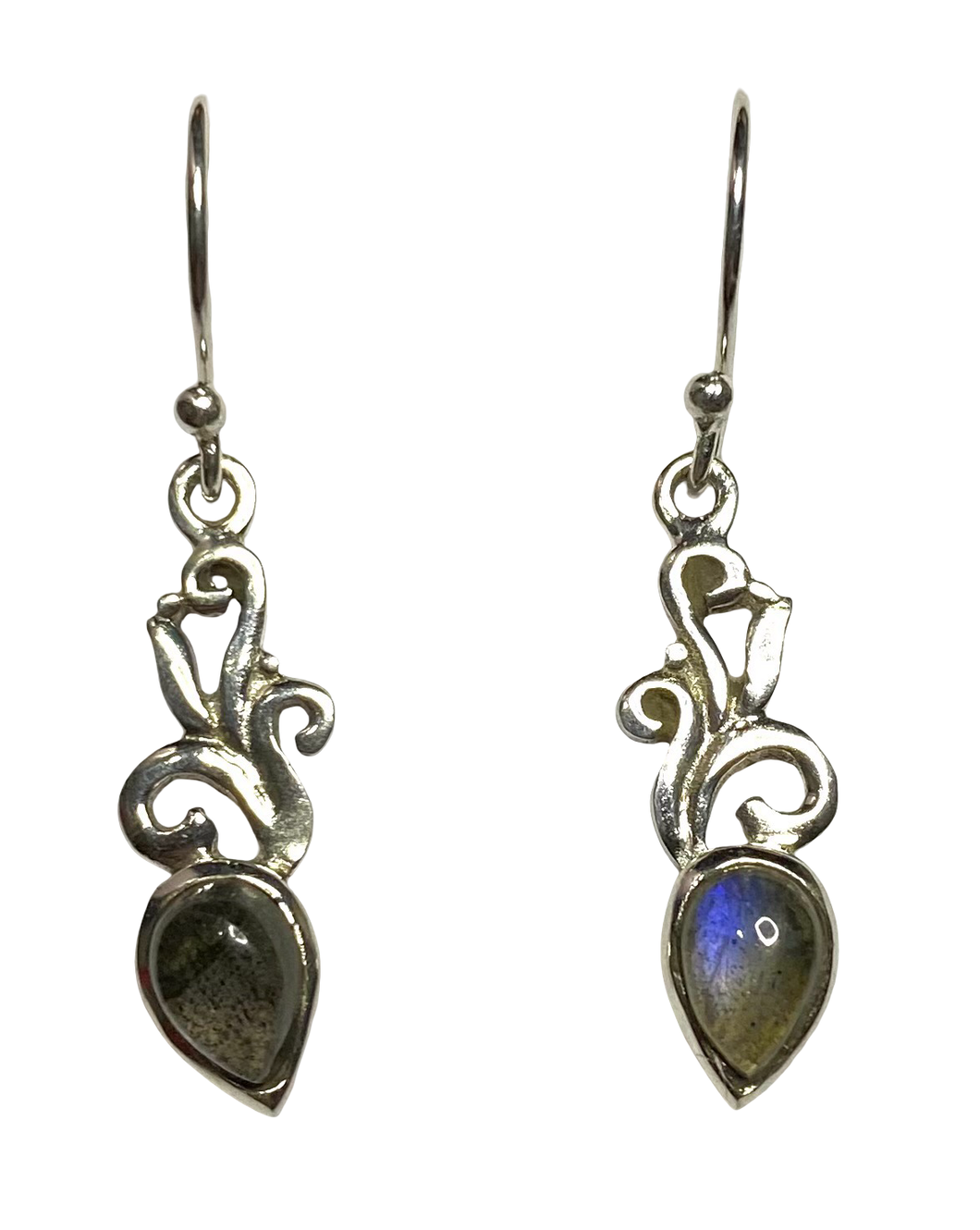 Labradorite sterling silver earrings ER116