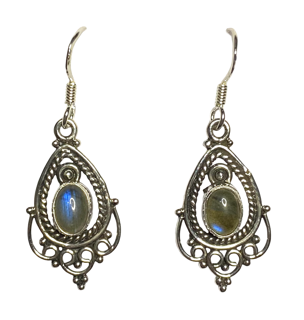 Labradorite sterling silver earrings ER133