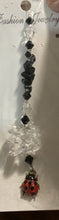 Load image into Gallery viewer, Ladybird Suncatcher decorated with citrine gemstones CH272
