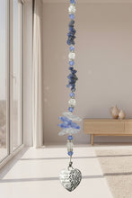 Load image into Gallery viewer, Mother &amp; Daughter forever Crystal Suncatcher decorated with Moonstone gemstones CH23
