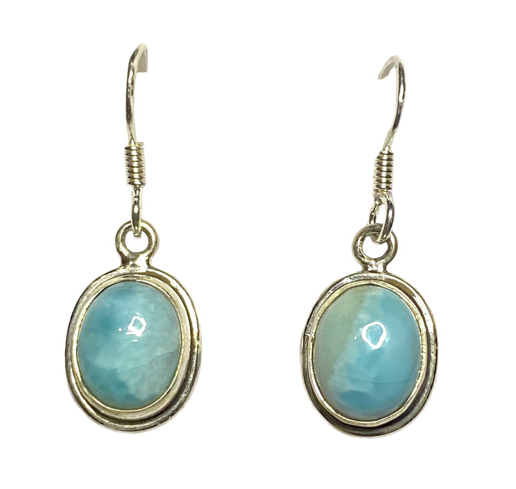 Larimar sterling silver earrings ER123