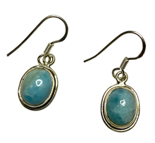 Load image into Gallery viewer, Larimar sterling silver earrings ER123

