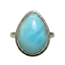 Load image into Gallery viewer, Larimar Sterling Silver ring size  6, 7, 9, 13   BR039
