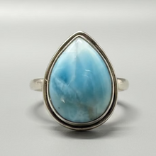 Load image into Gallery viewer, Larimar Sterling Silver ring size  6, 7, 9, 13   BR039
