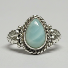 Load image into Gallery viewer, Larimar Sterling Silver ring  BR062
