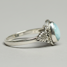 Load image into Gallery viewer, Larimar Sterling Silver ring size 3, 4, 5, 8, 11, 12, 13   BR062

