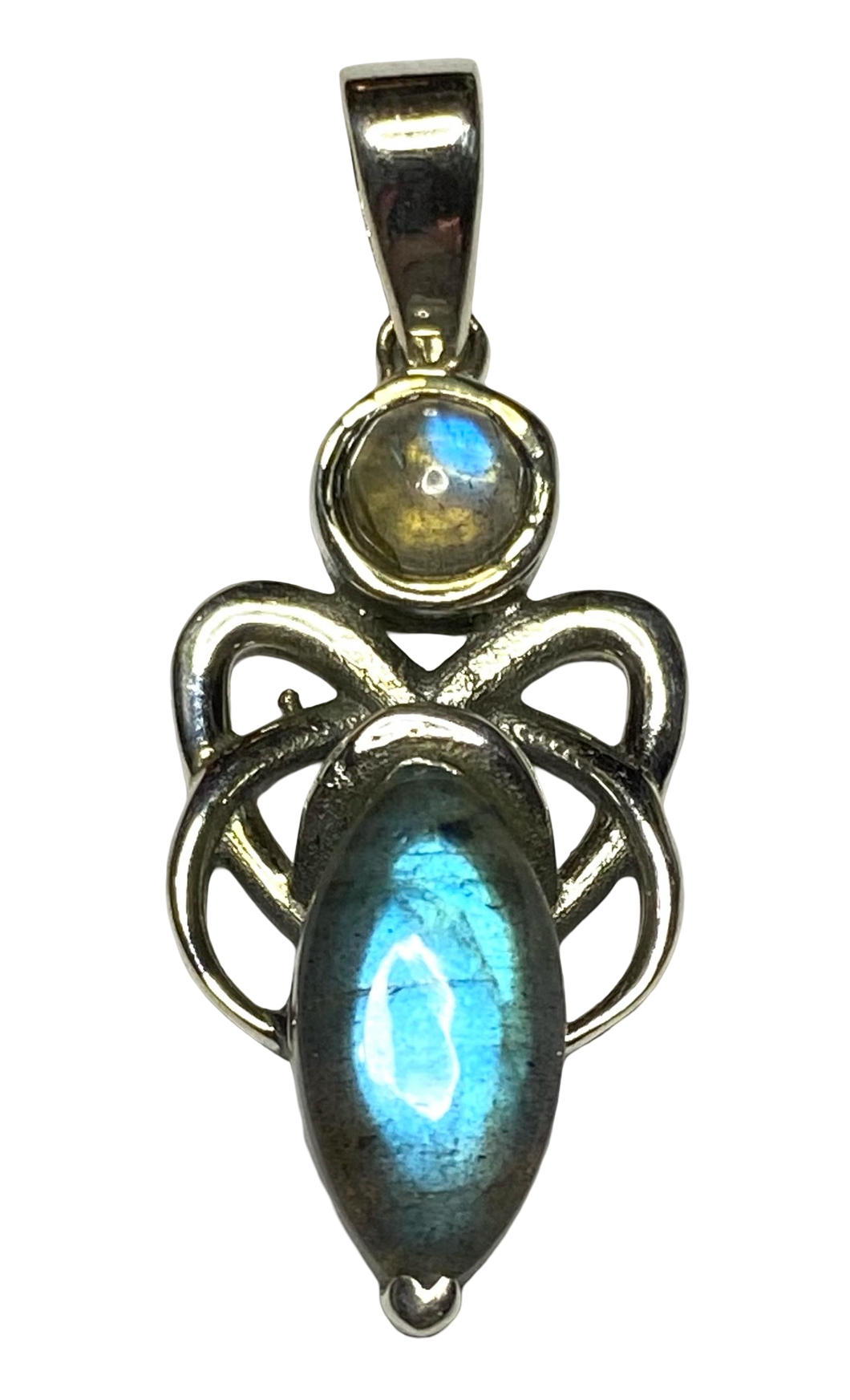 Labradorite sterling silver pendant PN48