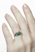 Load image into Gallery viewer, Malachite Sterling Silver ring size  3, 4, 7, 12, 13    BR050

