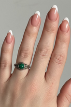 Load image into Gallery viewer, Malachite Sterling silver ring sizes 4, 5, 13, 14 (BR001)
