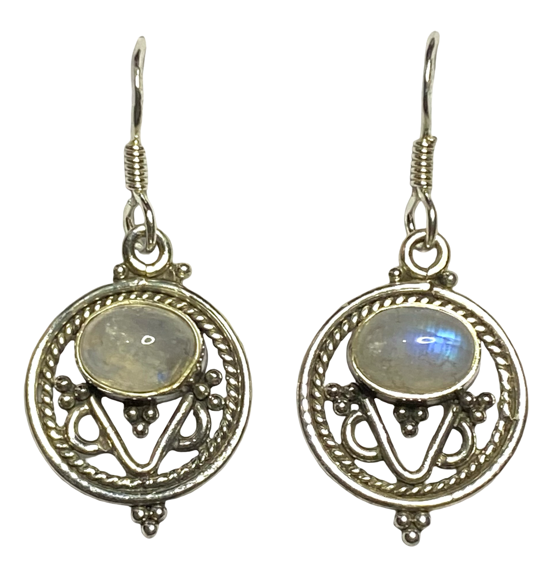Moonstone sterling silver earrings ER120