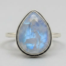 Load image into Gallery viewer, Moonstone Sterling silver ring sizes  13, 14 (BR018)
