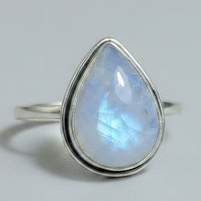 Load image into Gallery viewer, Moonstone Sterling silver ring sizes  13, 14 (BR018)
